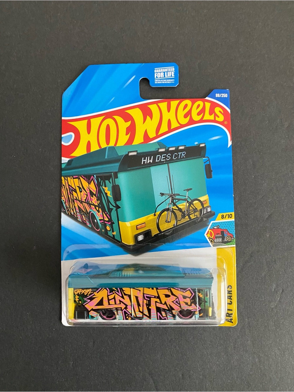 Hot Wheels Graffiti Art Bus Ain’t Fare Toy -T